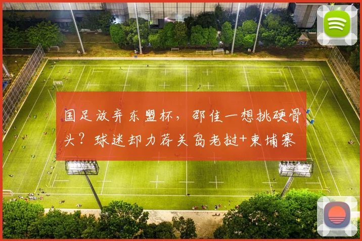 国足放弃东盟杯，邵佳一想挑硬骨头？球迷却力荐关岛老挝+柬埔寨